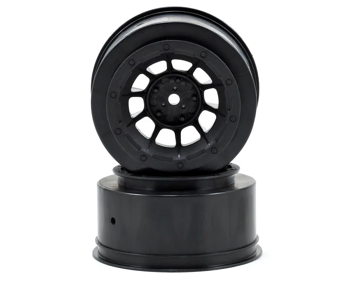 12Mm Hex Hazard Short Course Wheels (Black) (2) For Traxxas Slash Front 1