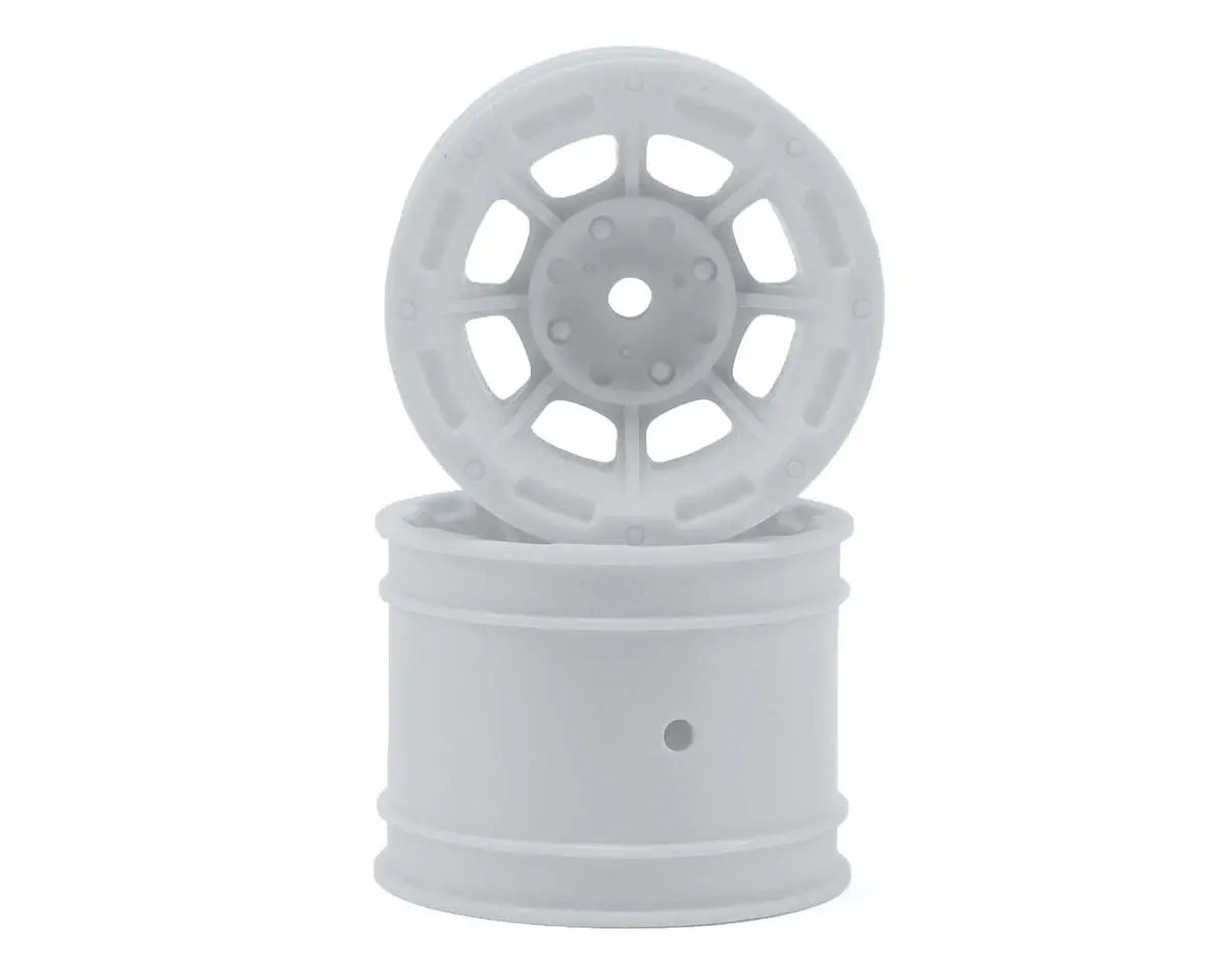Hazard 1.7" Rc10 Rear Wheel (White) (2) 1