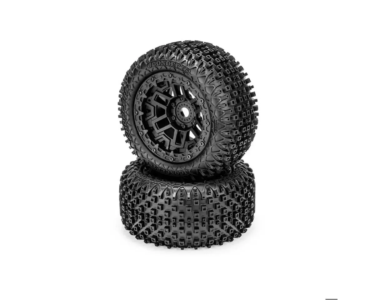 Choppers Pre-Mounted Monster Truck Tires (Black) (2) W/17Mm Hex 1