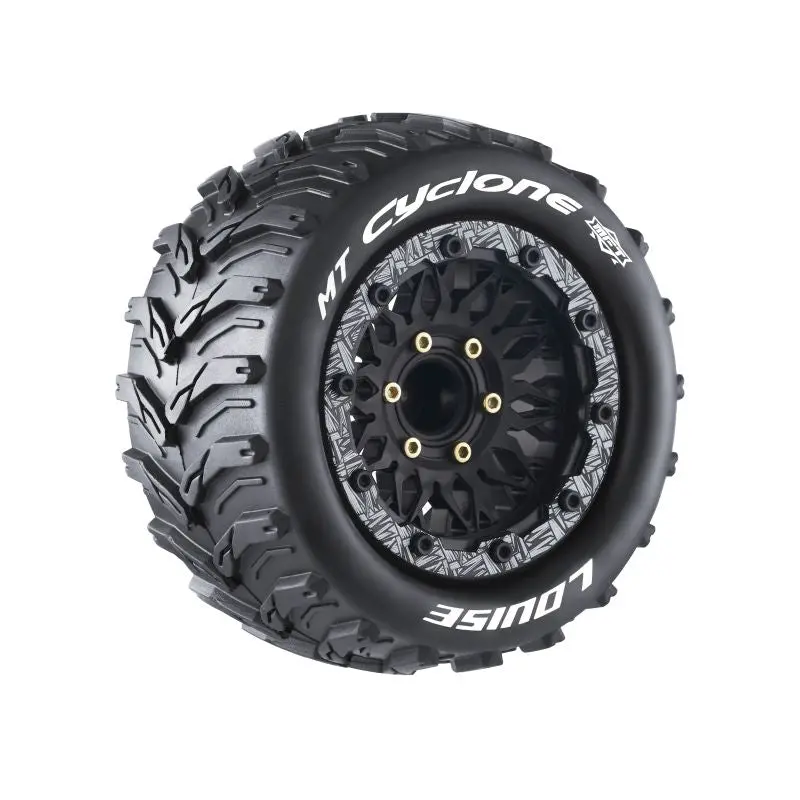 Mft Mt-Cyclone Soft 1/10 Monster Truck Tires, 12, 14, 17Mm Removable Hex, Fits Traxxas Maxx 1