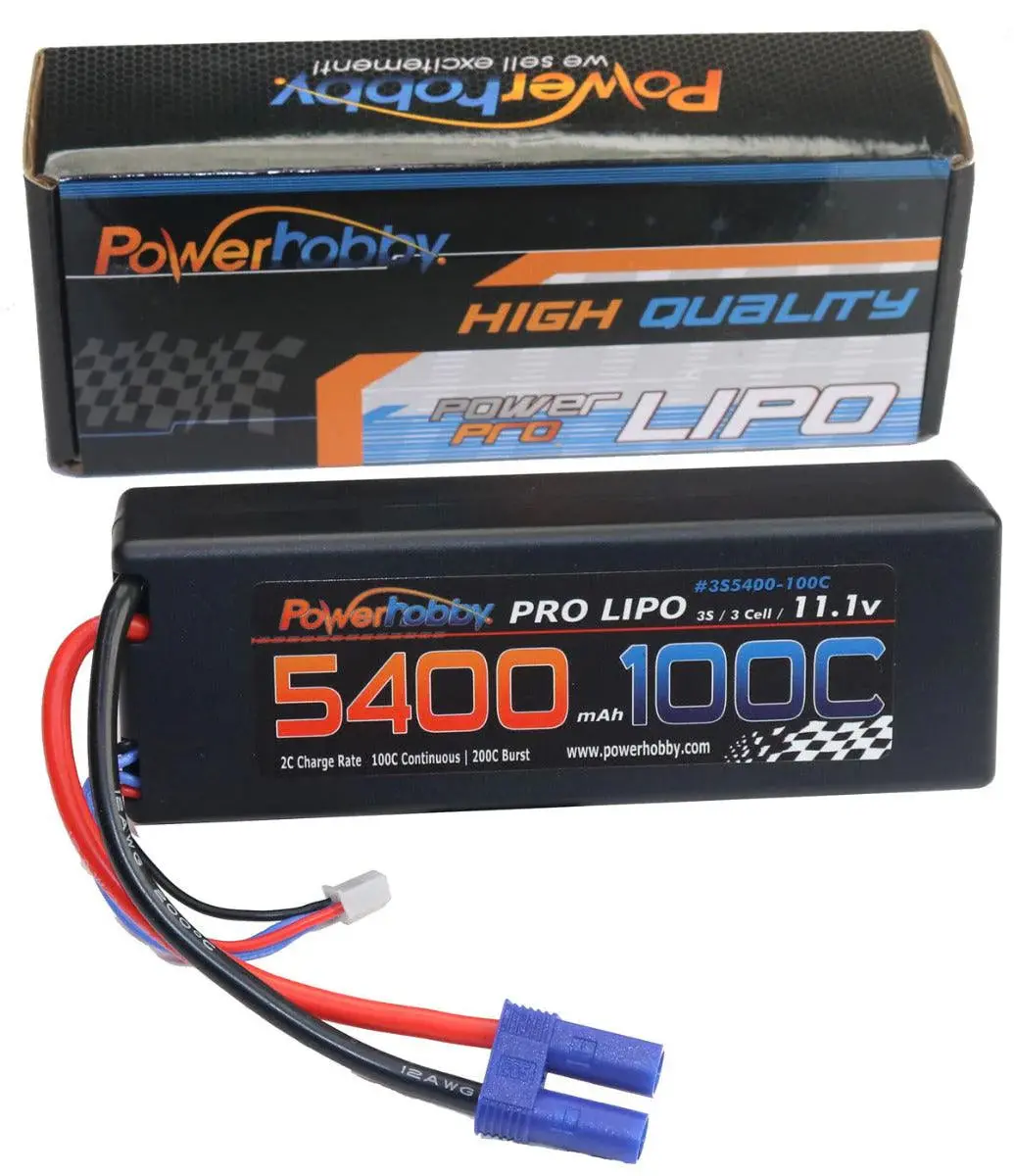 3S 11.1V 5400Mah 100C Lipo Battery W Ec5 Plug Hardcase 1