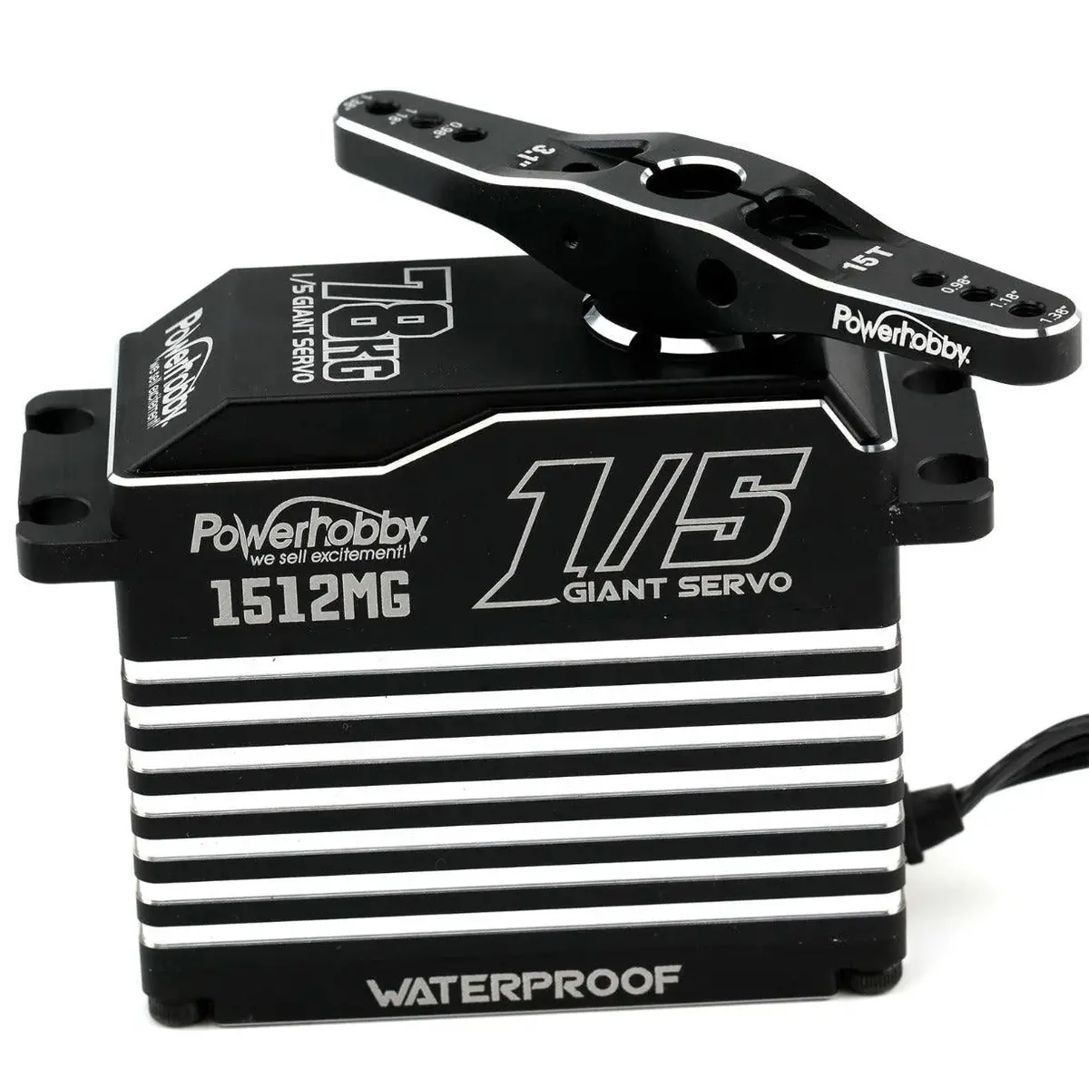 1512Mg 1/5 Aluminum Waterproof High Speed / Torque Brushless Servo 1