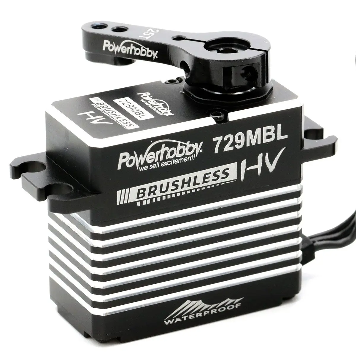 729Mbl High Voltage Waterproof Brushless Steel Gear Servo, W/ Aluminum Case 1