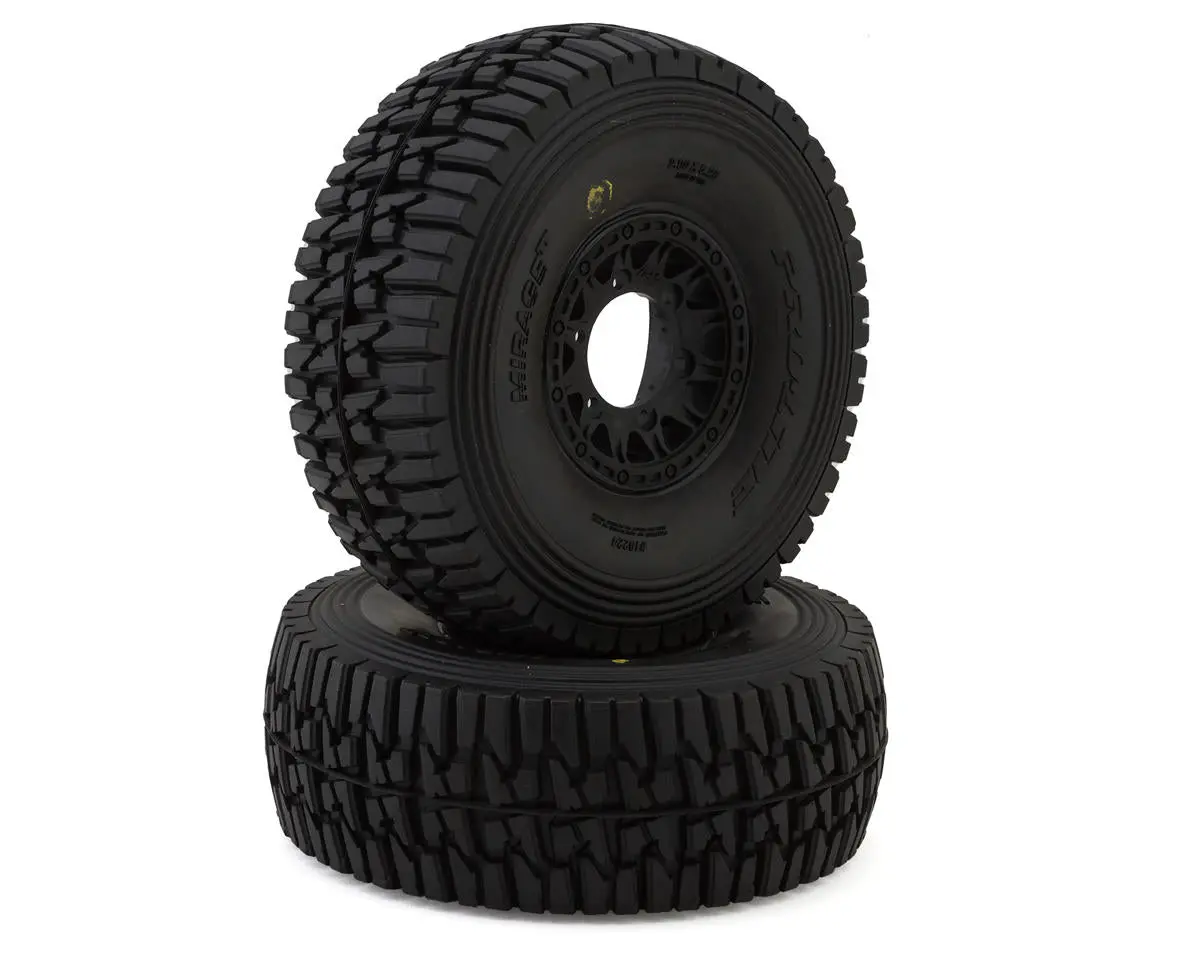 Pro-Line 1/7 Mirage Tt Pre-Mounted Tires W/Raid Wheels (Black) (2) (M2) W/17Mm Hex 1