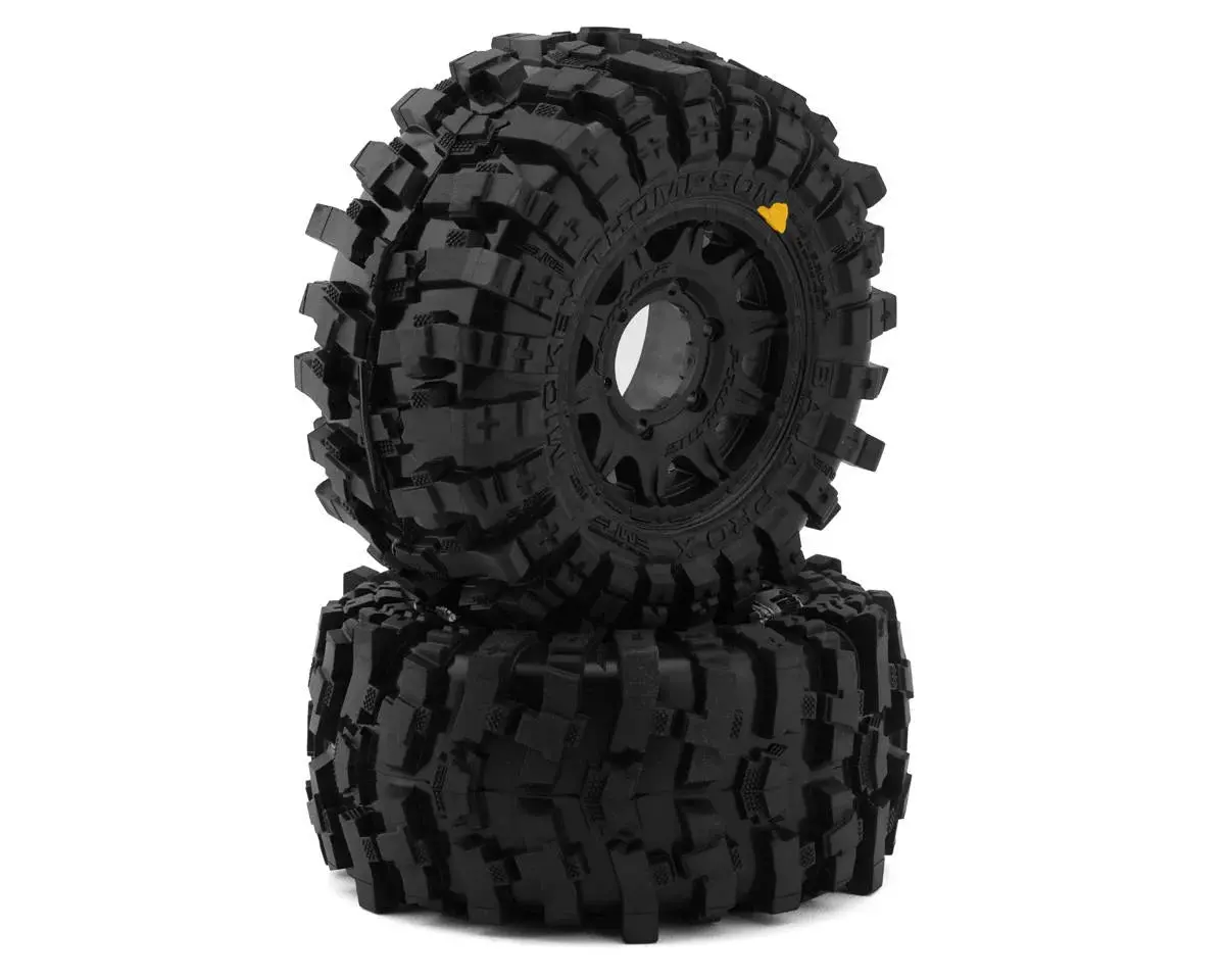 Mickey Thompson Baja Pro X 2.8" Pre-Mounted Tires W/Raid Rear Wheels (2) (Black) W/12Mm Removable Hex 1