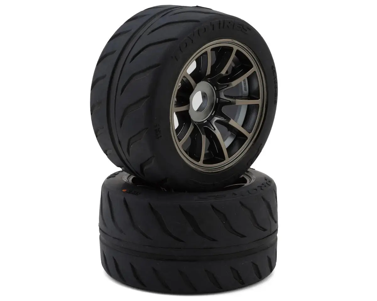 Toyo Proxes R888r 2.9" 53/100 Belted Pre-Mounted Tires (2) (S3) W/Spectre Wheels 1