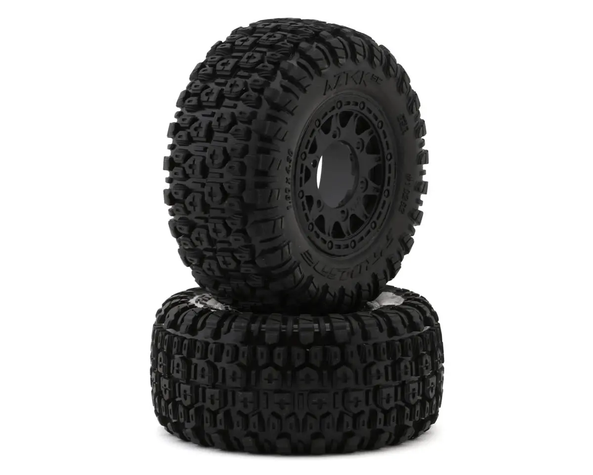 Pro-Line Aztek 2.2/3.0 Pre-Mounted Sct Tires W/Raid Wheels (Black) (2) (M2) W/12Mm Removable Hex 1