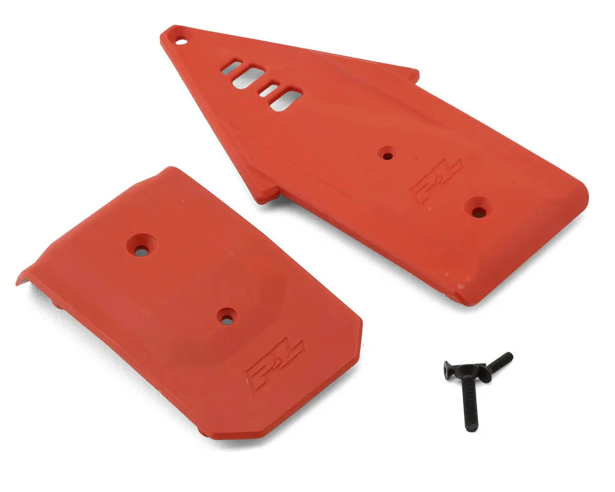 Pro-Line Arrma 3S Bash Armor Skid Plates (Red) (Front/Rear) 1