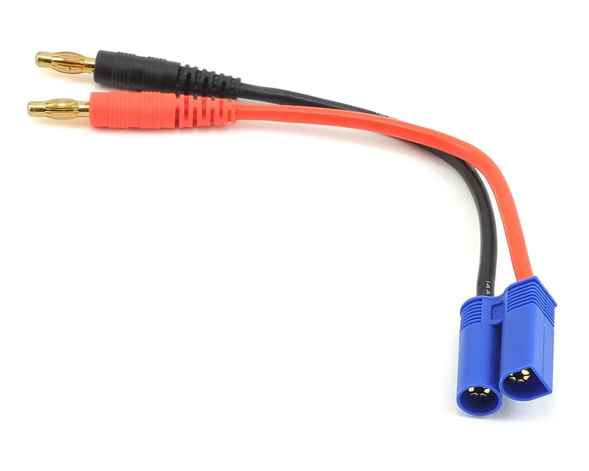 Rc Heavy Duty Ec5 Charge Lead (Male Ec5 To 4Mm Banana Plugs) 1