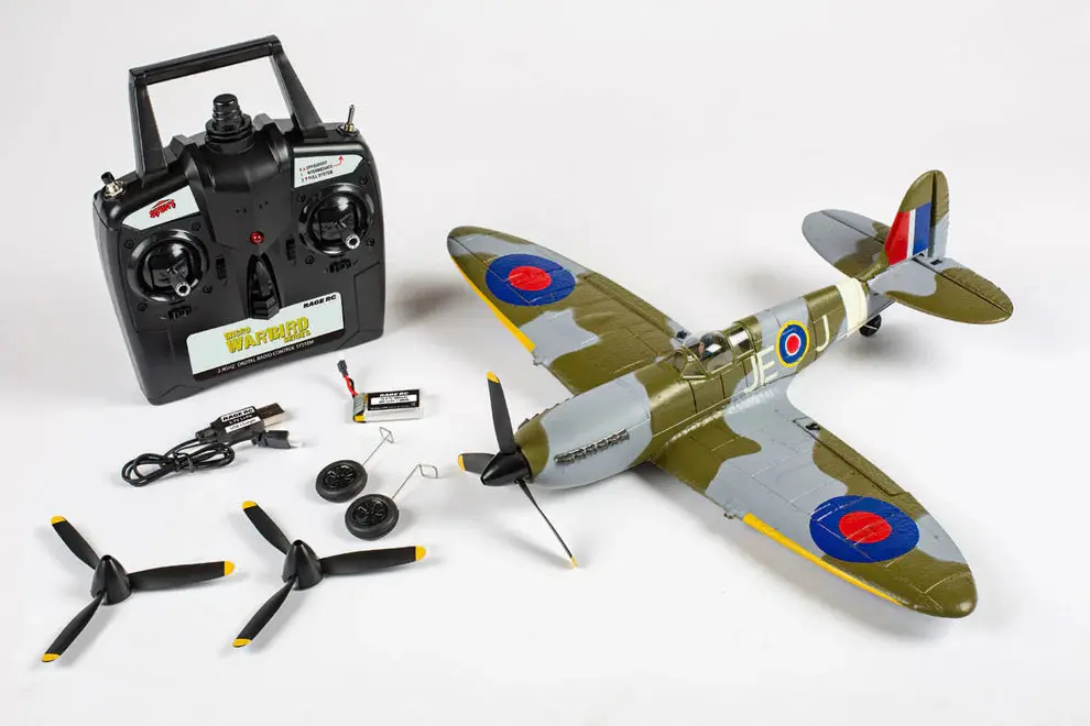 Supermarine Spitfire Micro Rtf Airplane With Pass (Pilot Assist Stability Software) System 1