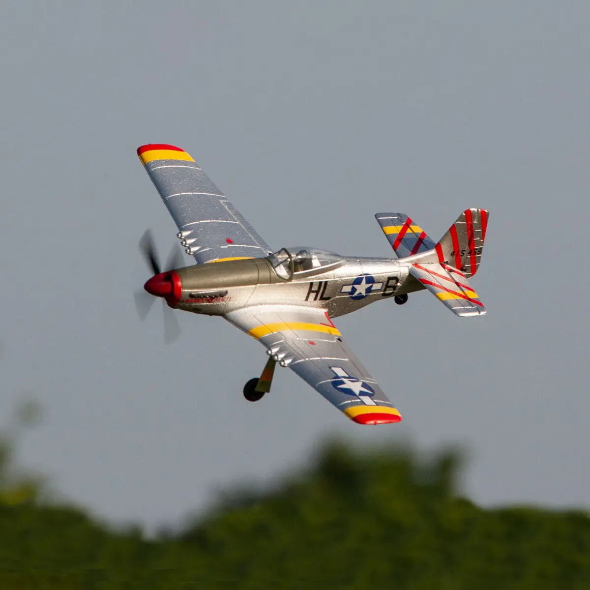 P-51D Mustang 500Mm Brushless Rtf Warbird With Pass (Pilot Assist Stability Software) System 1
