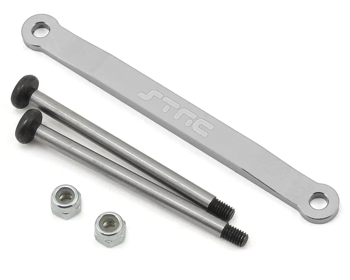 Aluminum Front Hinge Pin Brace Set For Traxxas Stampede/Bigfoot Heavy Duty (Silver) 1