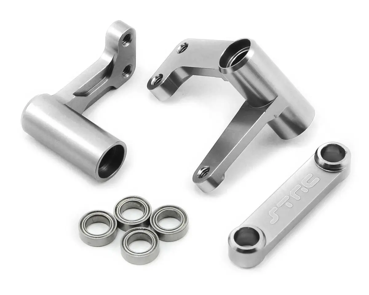 Aluminum Steering Bellcrank For Traxxas Slash/Rustler/Bandit W/Bearings (Silver) 1