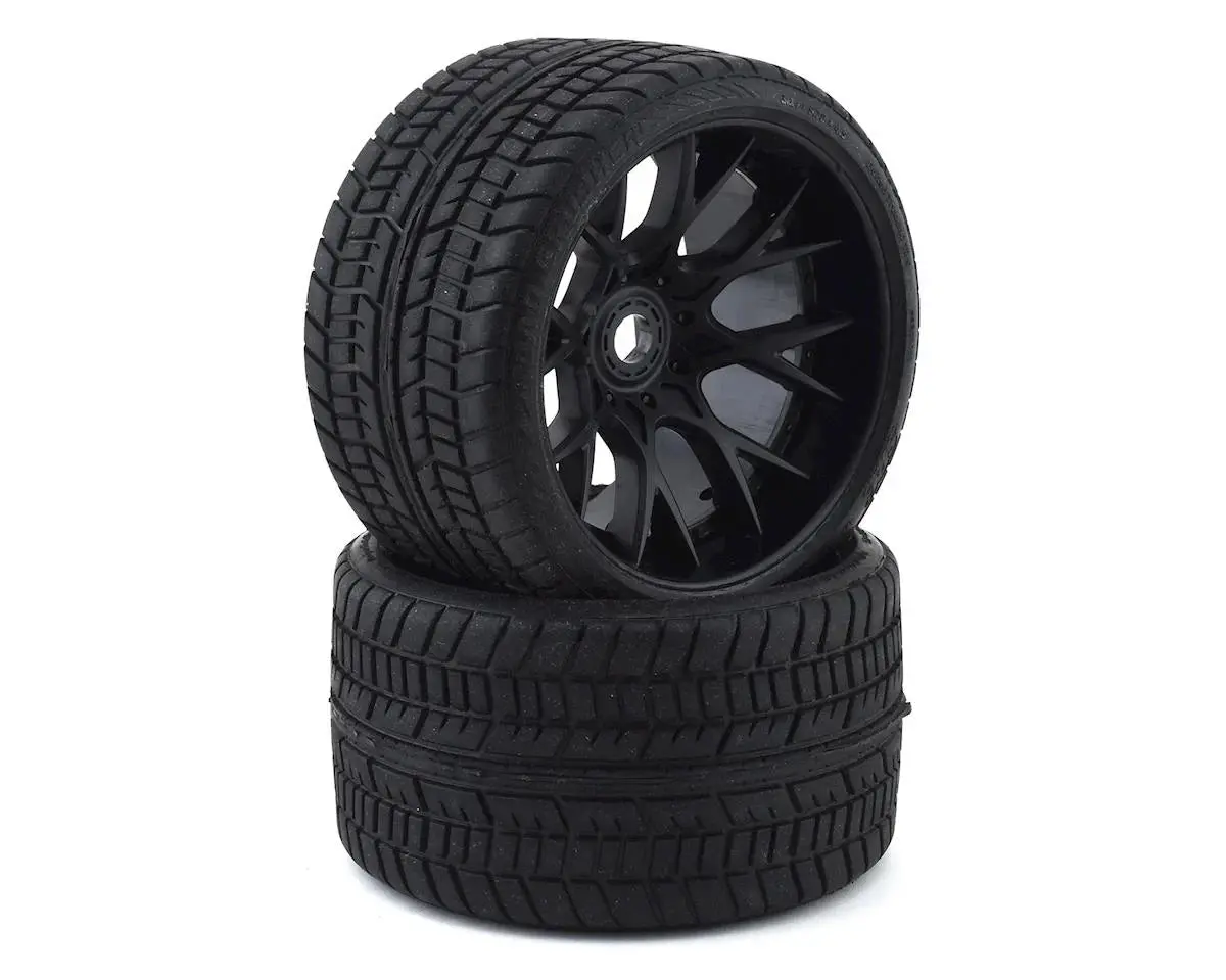 Crusher Belted Pre-Mounted Monster Truck Tires (Black) (2) (1/2 Offset) W/17Mm Hexcrusher Belted Pre-Mounted Monster Truck Tires (Black) (2) (1/2 Offset) W/17Mm Hex 1