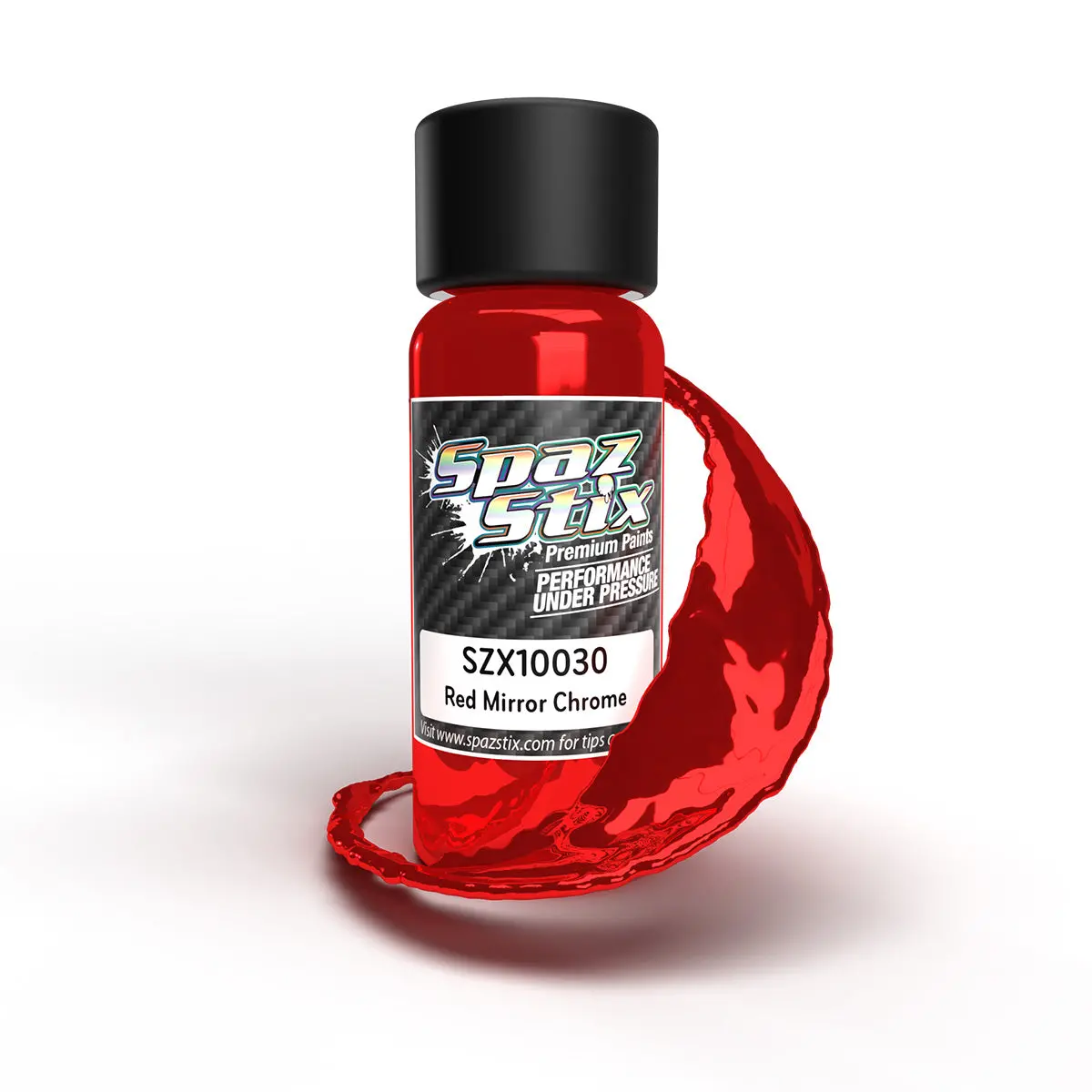 Red Mirror Chrome Airbrush Ready Paint, 2Oz Bottle 1