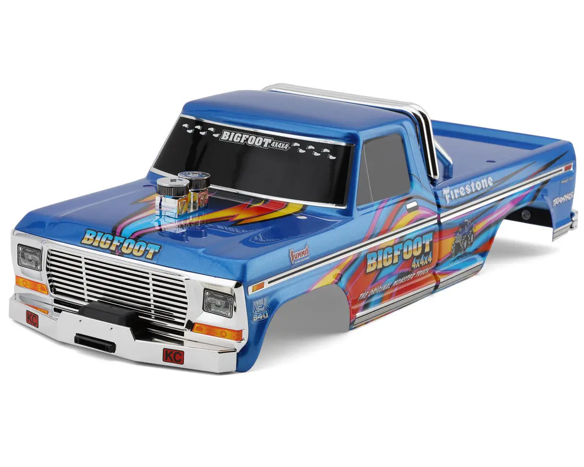 "Bigfoot" Blue X Pre-Painted Monster Truck Body 1