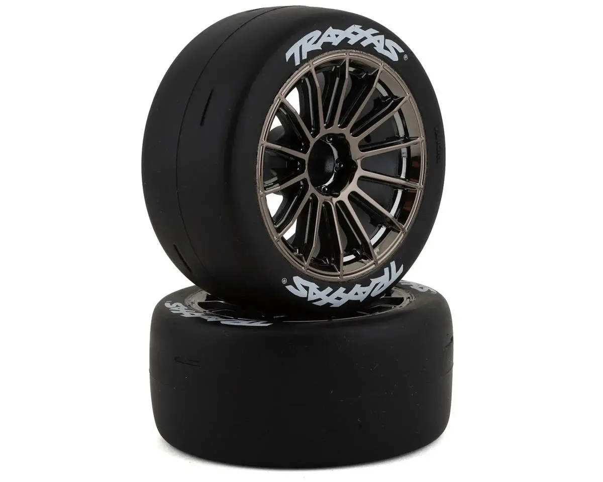 Sticky 2.0" Response Pre-Mounted Tires W/Multi-Spoke Wheels (Satin Chrome) (2) (Rear) (Vxl) 1