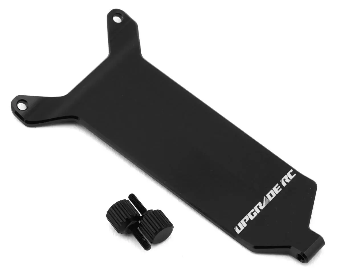 Machined Aluminum Top Deck & Thumbscrews Set For Losi® Micro-B™ (Black) 1