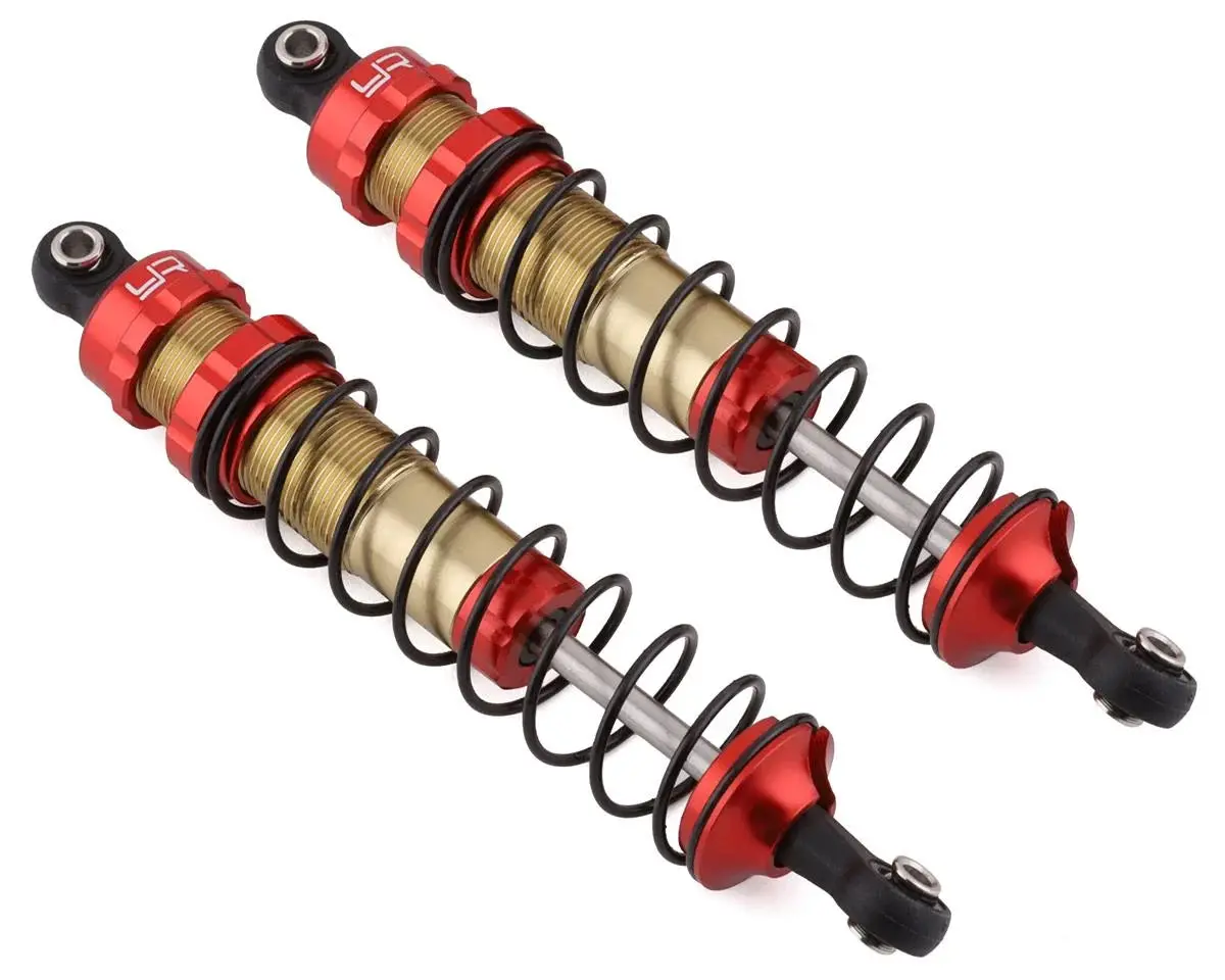 Yeah Racing Aluminum 100Mm Big Bore Shocks For Traxxas Slash/Stampede/Bandit (Red) (2) 1